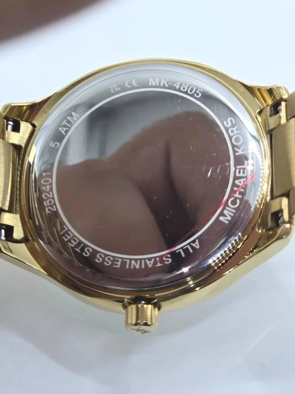 Michael Kors Sage Women's Gold-Tone White Dial Watch MK4805